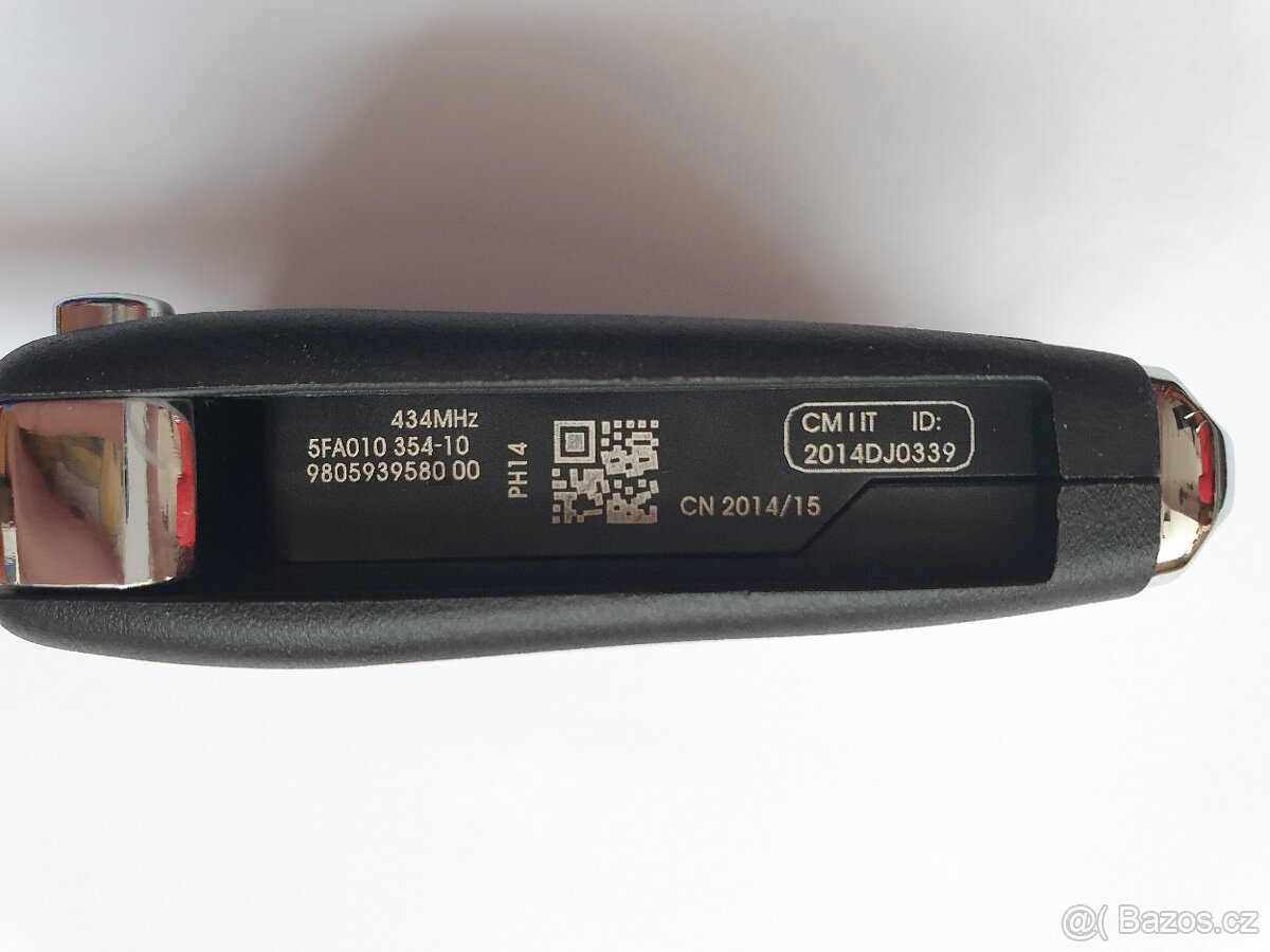 Klíč Citroen Peugeot 2 / 3 tlačítka. Starší provedení s log - 5