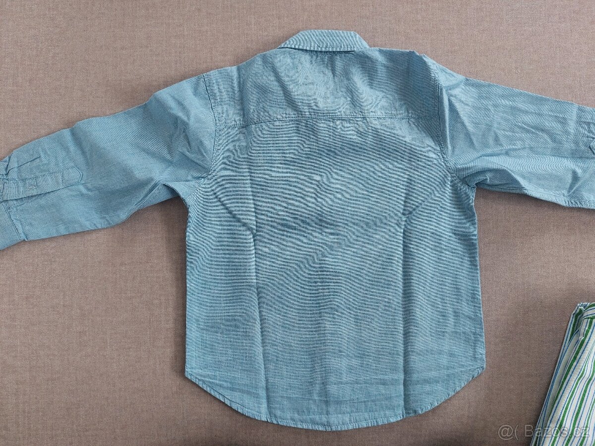 2x chlapecké košile H&M vel. 104 (3-4r) - 5