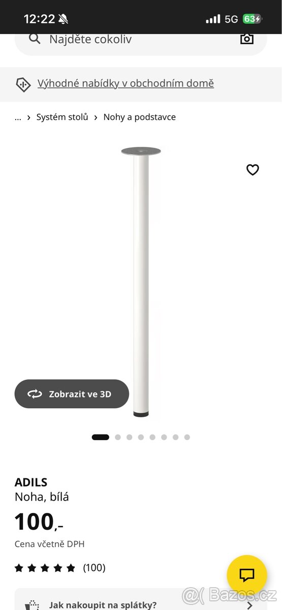 Ikea stůl 200x60cm - 5