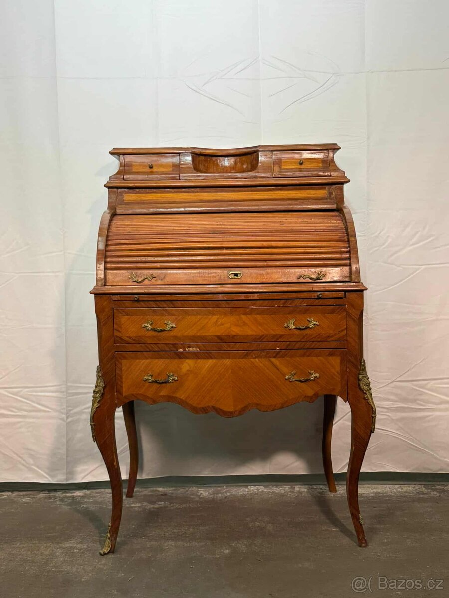 Starožitný sekretář s roletou (133026) - 5