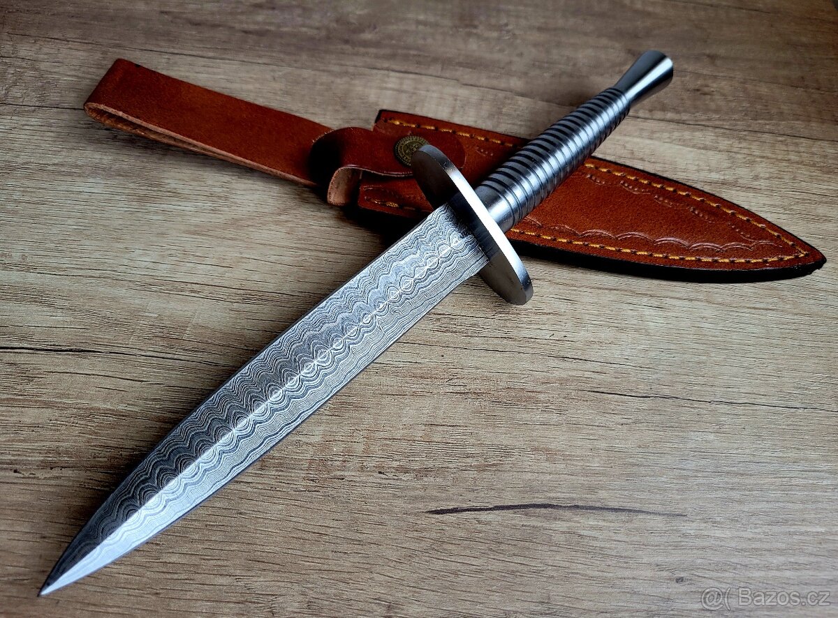 velká Damašková dýka THE BRITISH COMMANDOS 30 cm s pouzdrem - 5