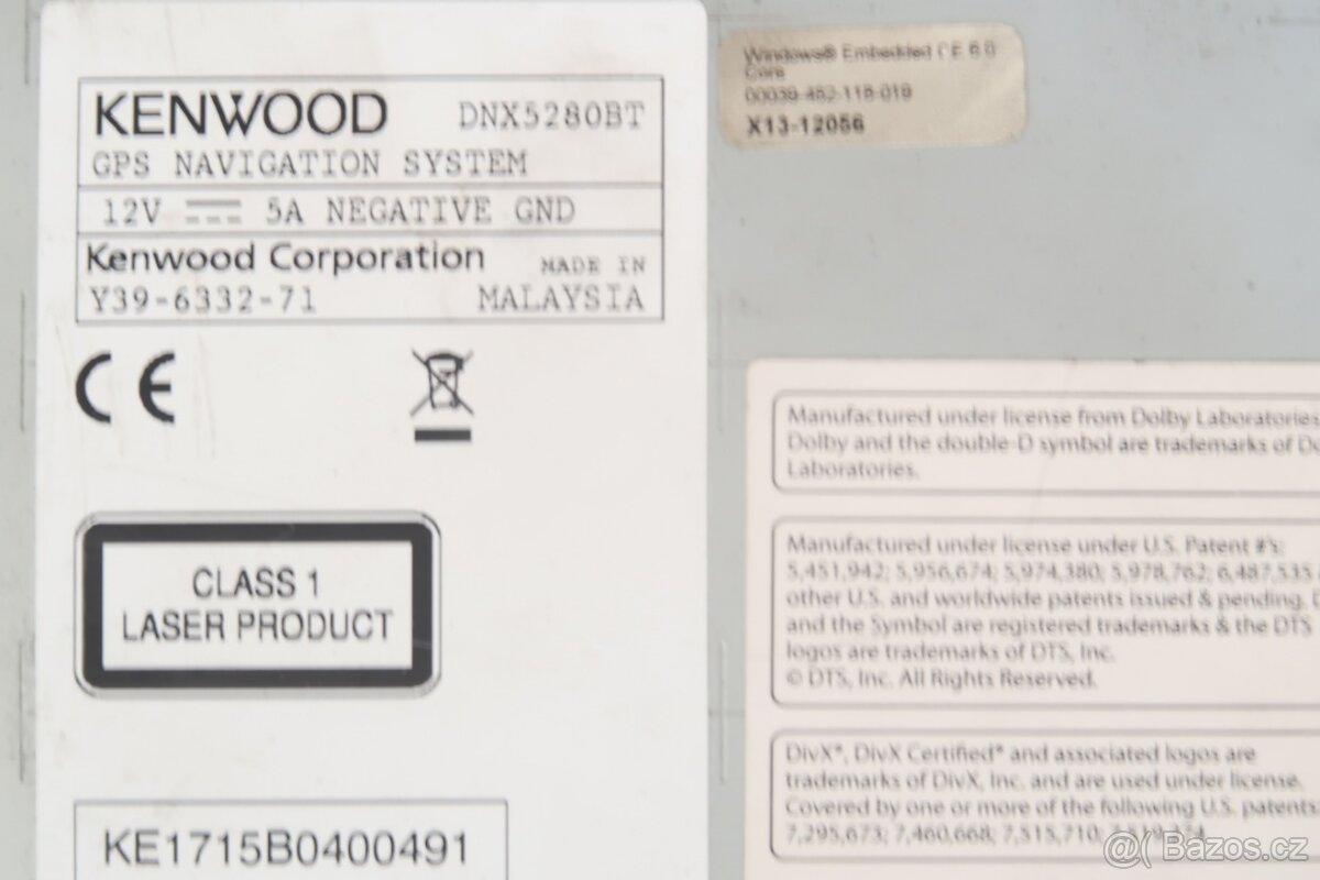 2DIN autorádio s navigací Kenwood DNX5280BT + příslušenství - 5