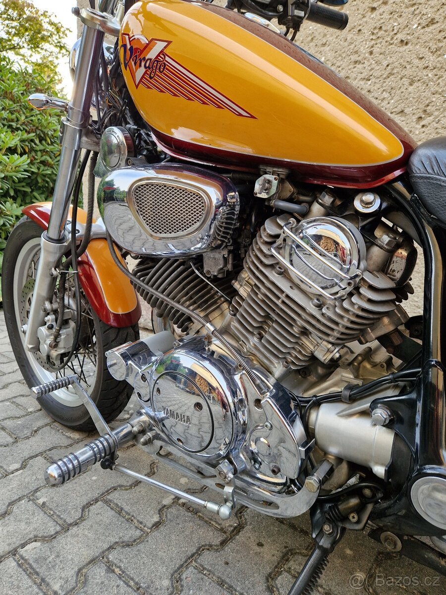 Yamaha Virago XV750 ZIMNÍ CENA 45.000,-Kč - 5
