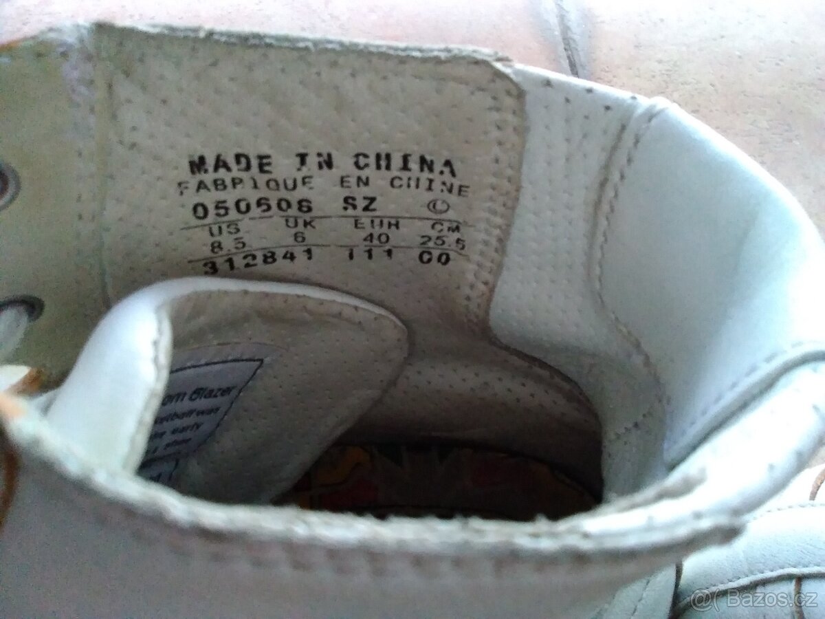 Originál kožené boty Nike bílé. - 5