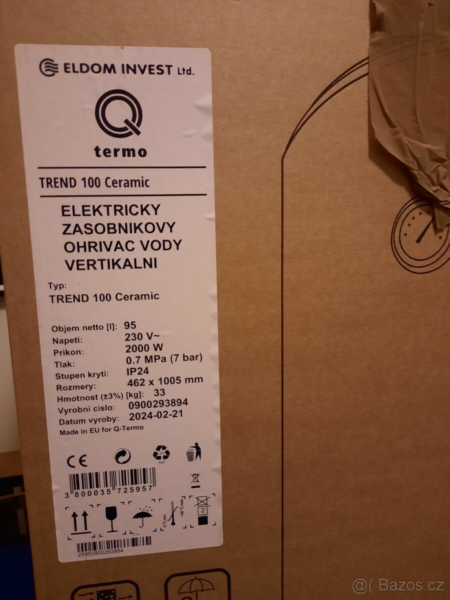 Elektrický bojler Q TERMO TREND 100 L CERAMIC - 5