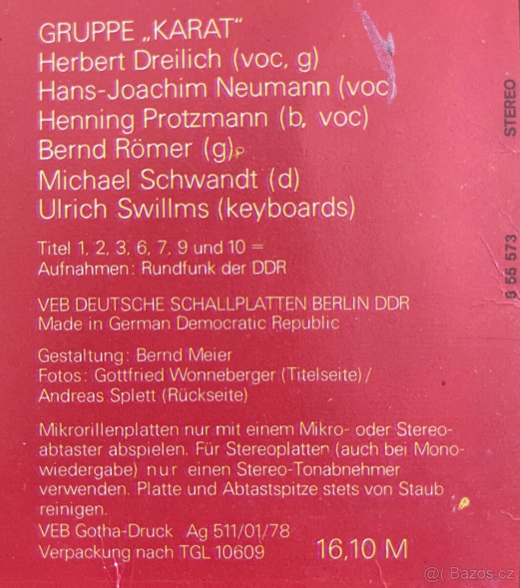 Karat - LP / Vinyl - AMIGA - 5