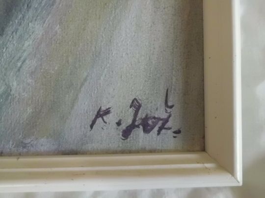 Velký Krásný Signovaný Obraz Květiny ve Džbánu Olej Plátno - 5