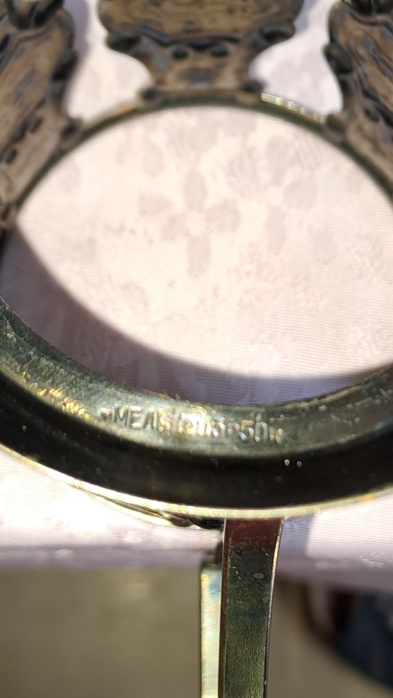 RETRO BROUŠENÉ SKLENKY S KOVOVÝM ZDOBENÍM - 5