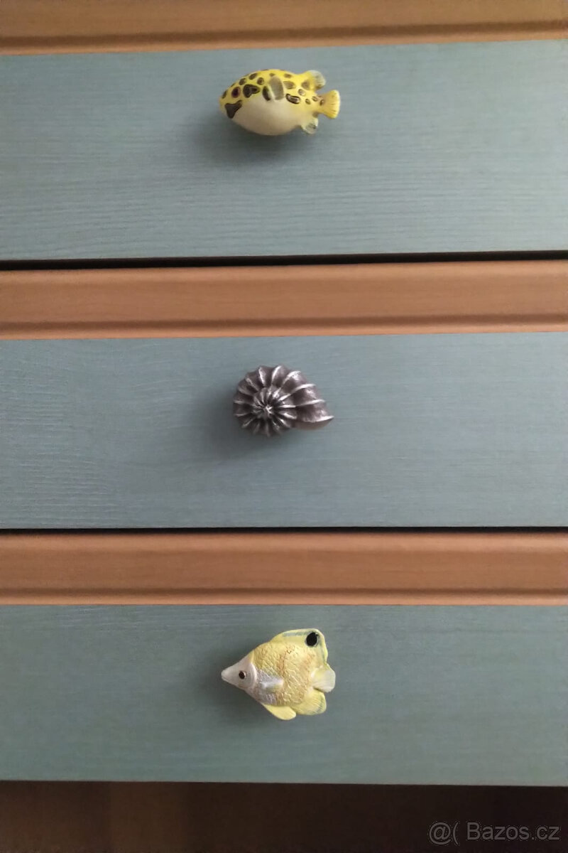 Dětské skříně a stůl mořský svět - 5