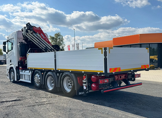 Scania R540 8x2/4 - valník s hydraulickou rukou FASSI - 5