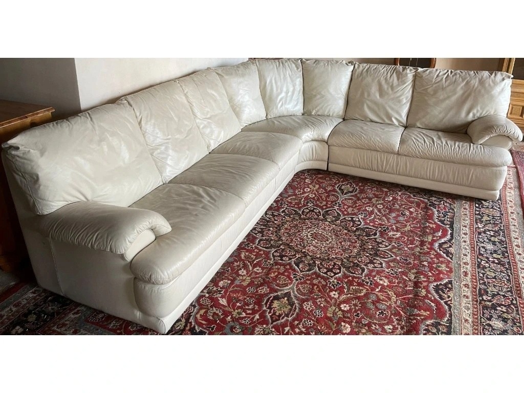 Moderní rohová kožená sedací souprava, 2663 - 5