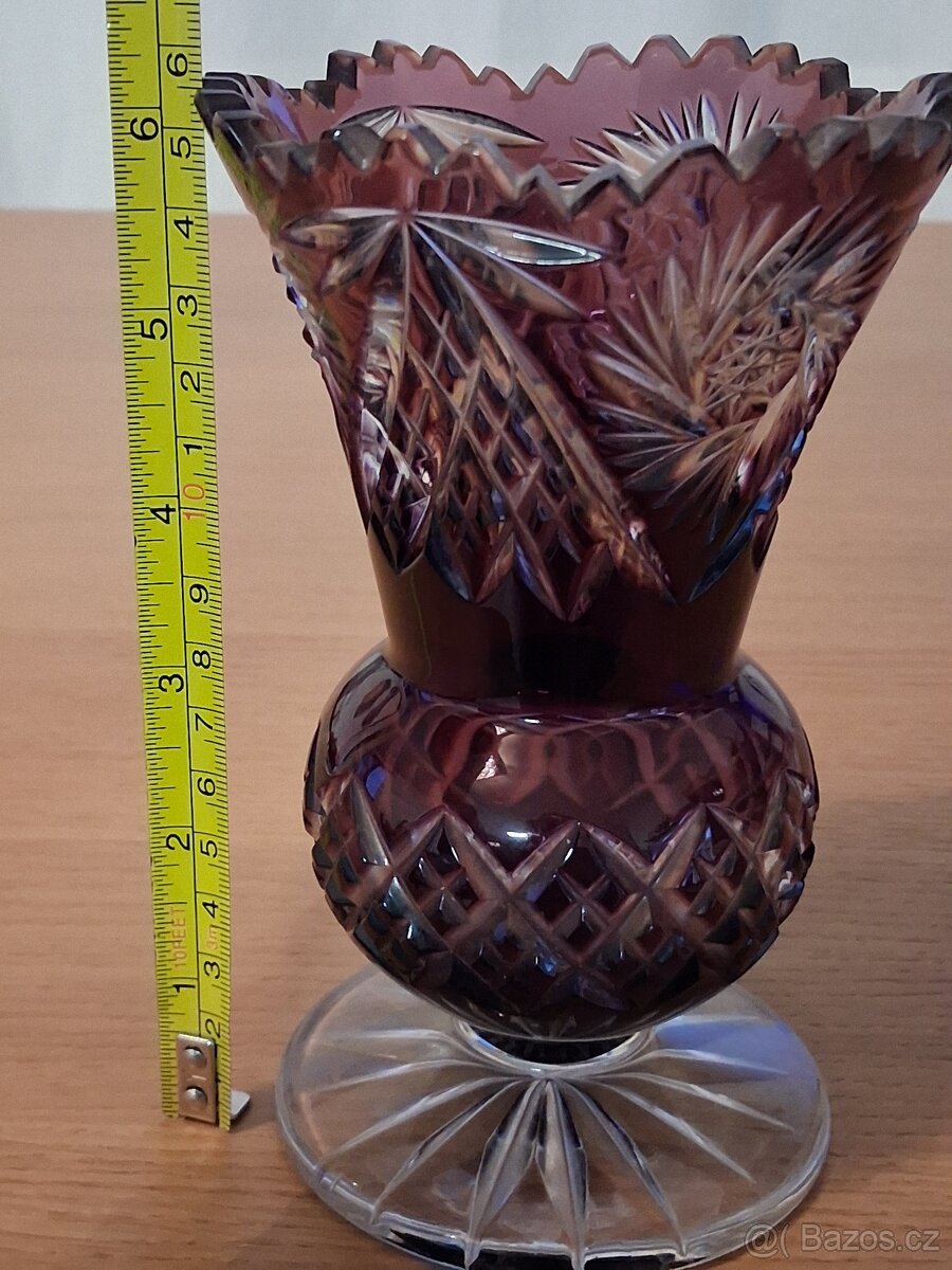 Váza křiišťálová broušená - 5