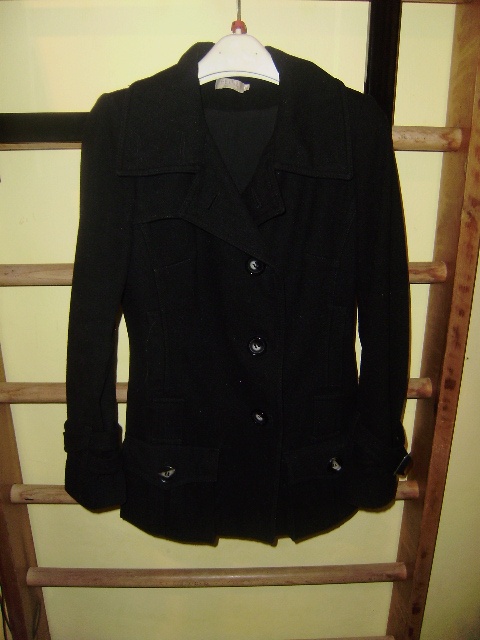 ČERNÝ KABÁT TOPSHOP vel. XS - S - 5