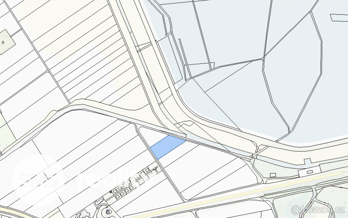 Prodej pole v blízkosti vodní nádrže Nové mlýny, 3519 m2 - 5