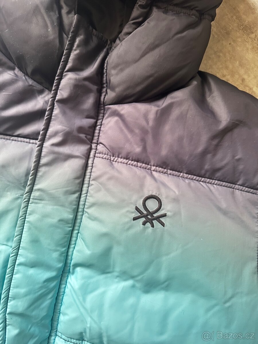 Zimní bunda Benetton vel.XL, 10-11let, vel.146-152 - 5