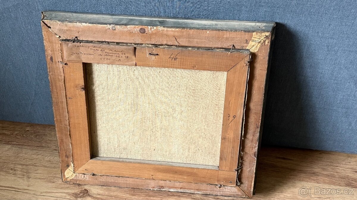 Starý malovaný obraz malíř Jiří Balling - 5