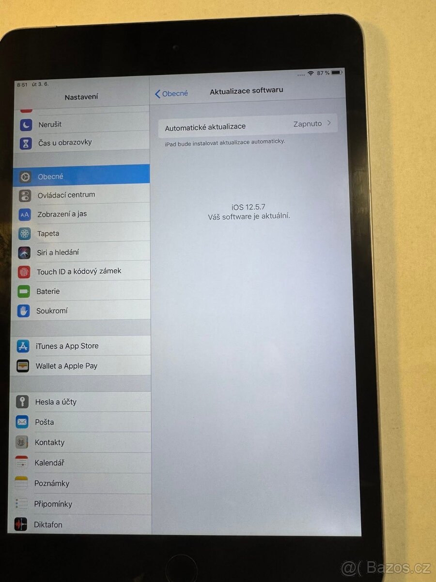 Apple iPad mini 3 16gb s kabelem verze iOs 12.5.7 Cena 119 - 5
