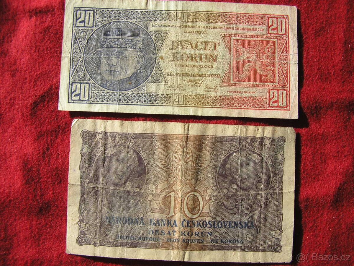 BANKOVKY PRVÁ ČSR neperforované - 5