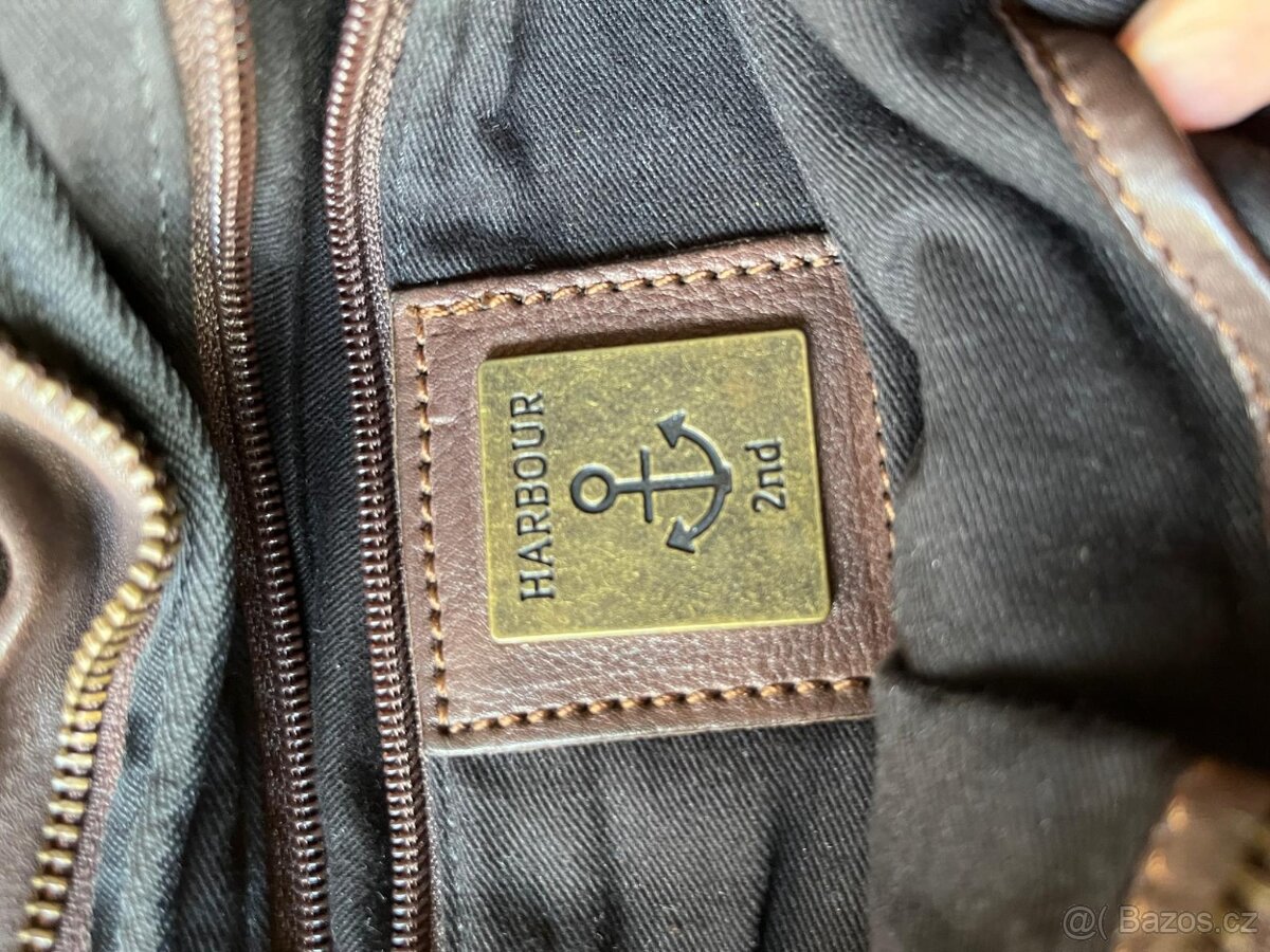 Taška přes rameno z pravé kůže 40x30x5 cm - 5