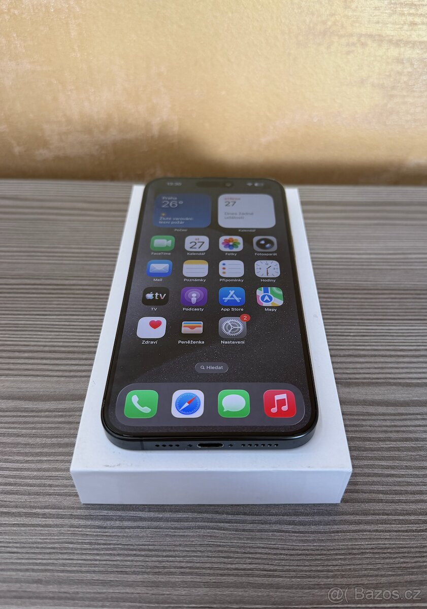 Apple iPhone 15 Pro Max 256GB černá, 100% baterie - 5