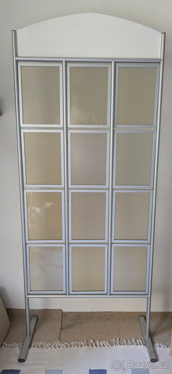 Info stojan na nabídky, hliníkový, 3x4 - 5