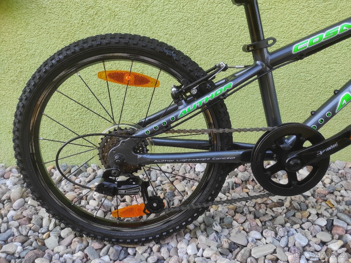 Značkové kolo Author Cosmic 20" (grafit/zelená) - 5