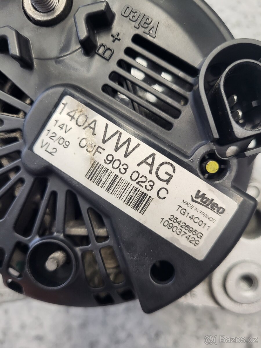 Alternátor 140A octavia 2 seat audi 103kw - 5