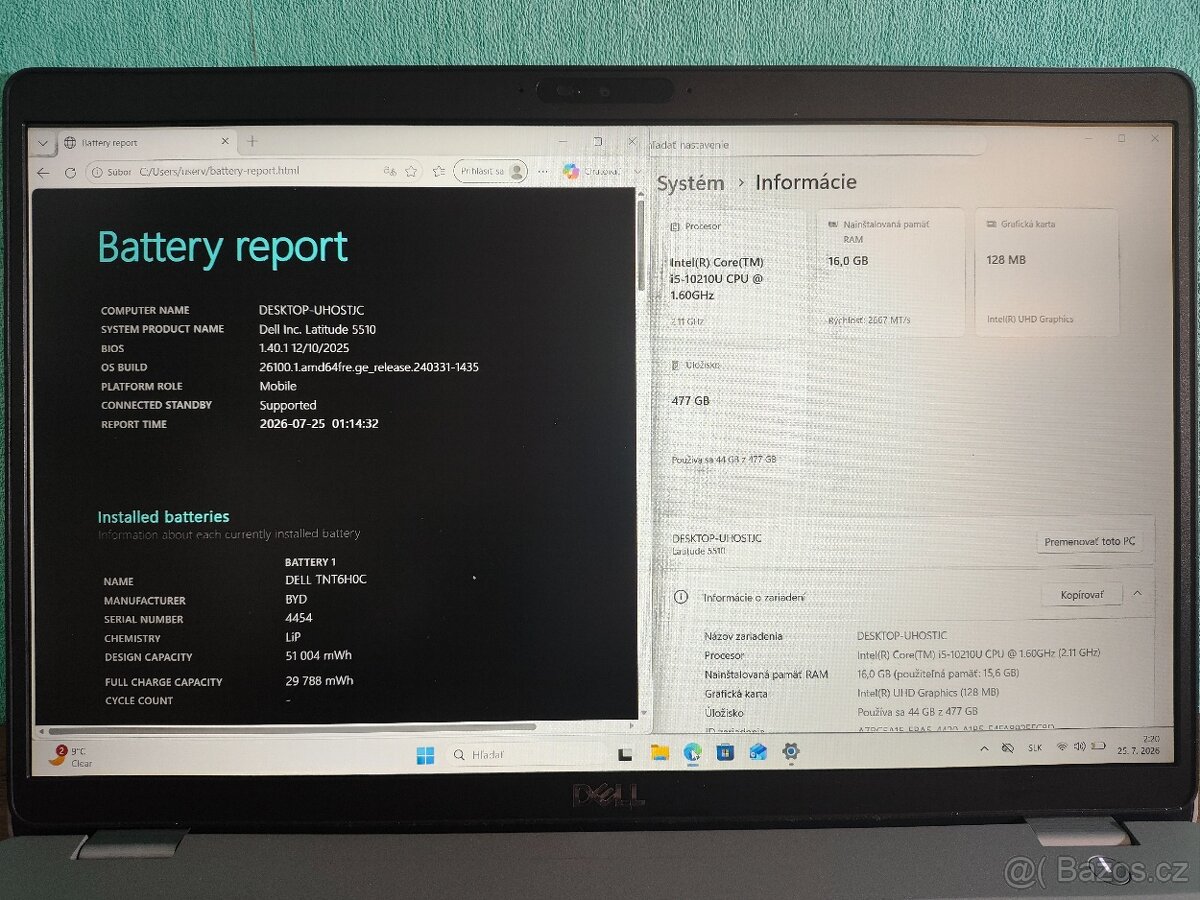 Dell Latitude 5510 | Core i5-10210U • 16 GB RAM • 512 SSD - 5