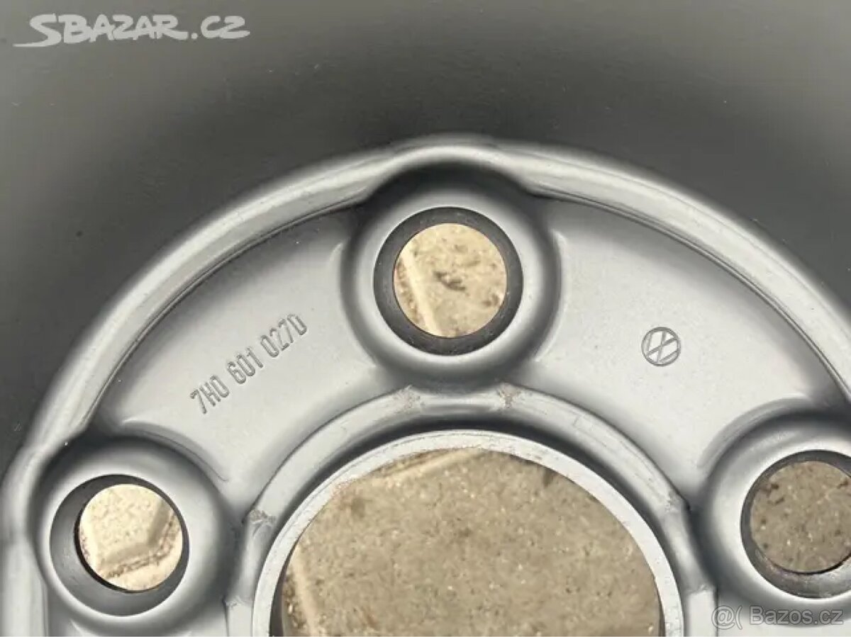 4x plechové disky 5x120 + pneu zimní 205/65 R16C - 5