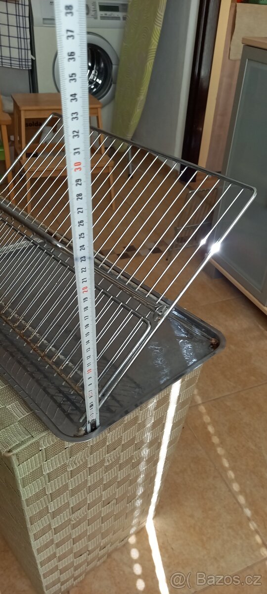 Odkapavac na nadobi - kov, 40 cm, použitý - 5