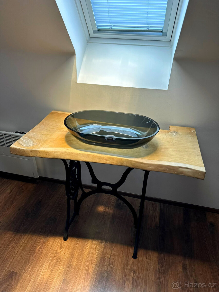 Koupelnový stolek + umyvadlo - 5