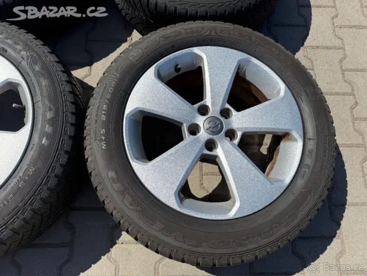4x al kola 5x115 17 + pneu celoroční 215/60 R17 - 5