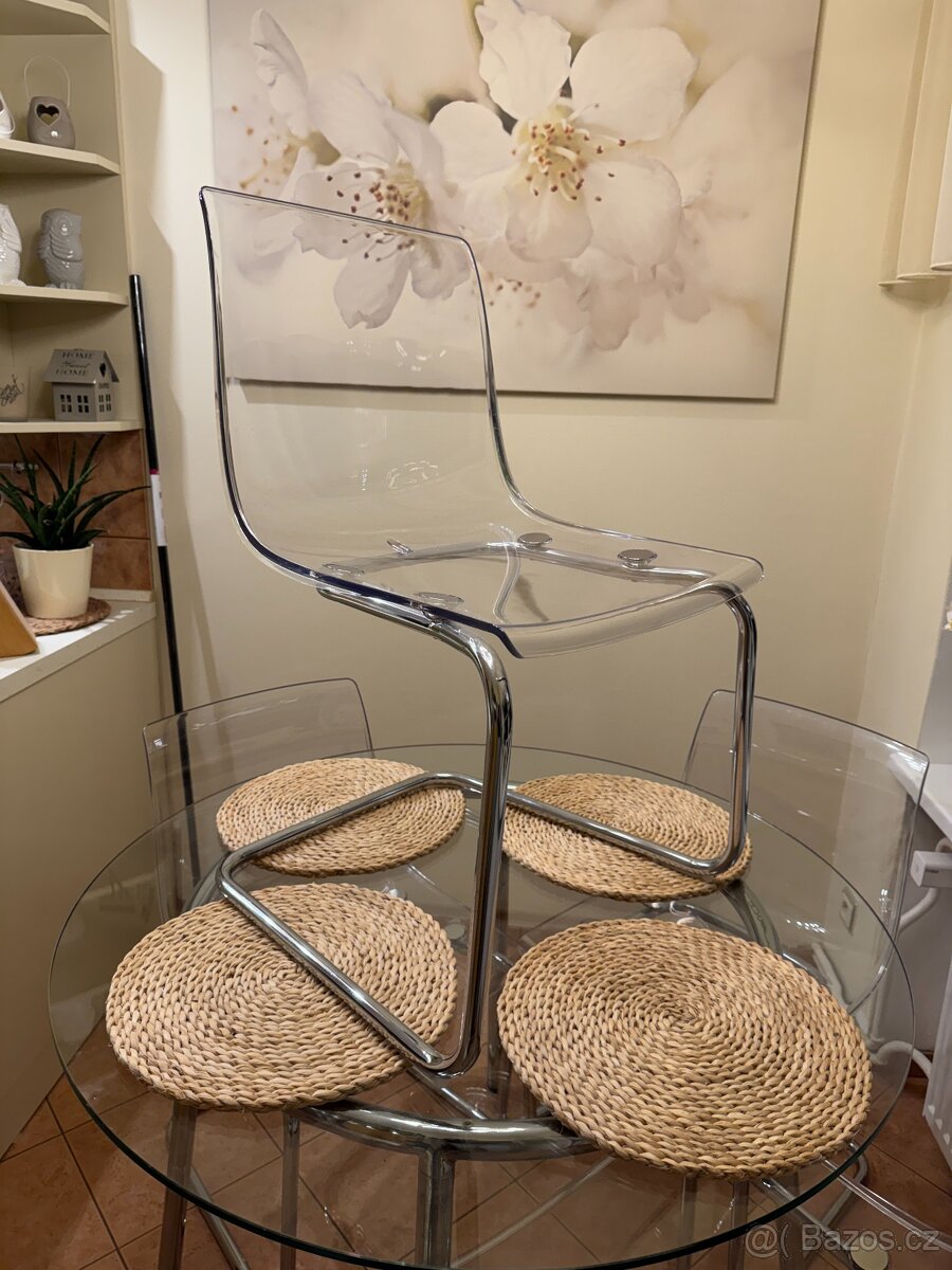 Kuchyňský skleněný stůl s židlemi - 5