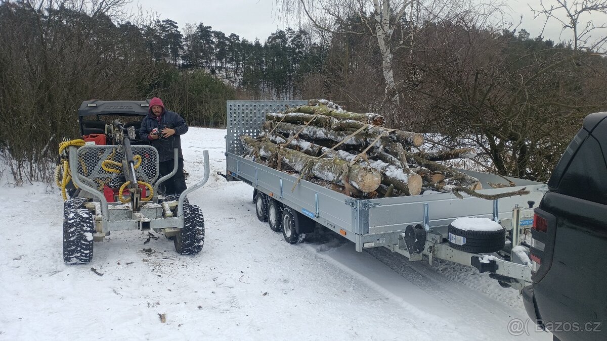 vyvážečky na dřevo, vlek na dřevo, hydraulická ruka - 5