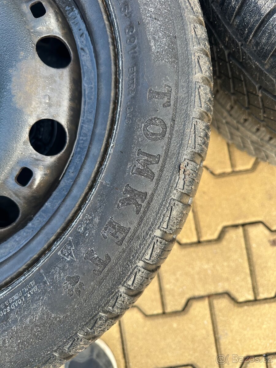 Plechová kola s pneu 6x15” 5x100 škoda fabia - 5