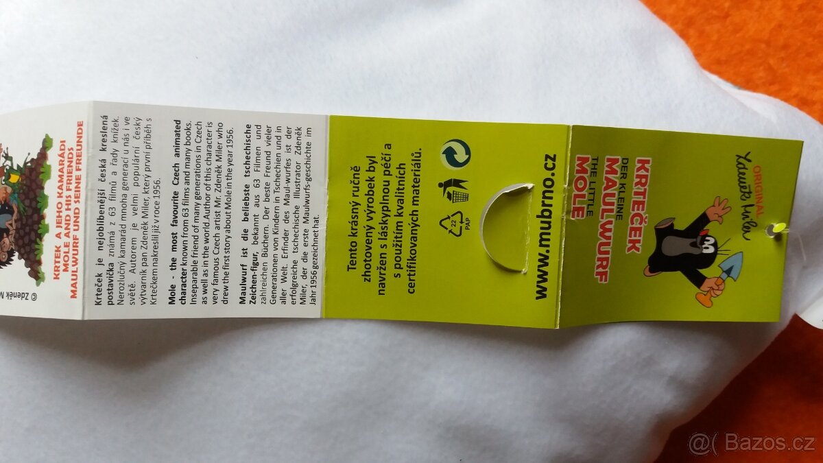 Polštář /polštářek Krteček třpytivý NOVÝ Miler Z. - 5