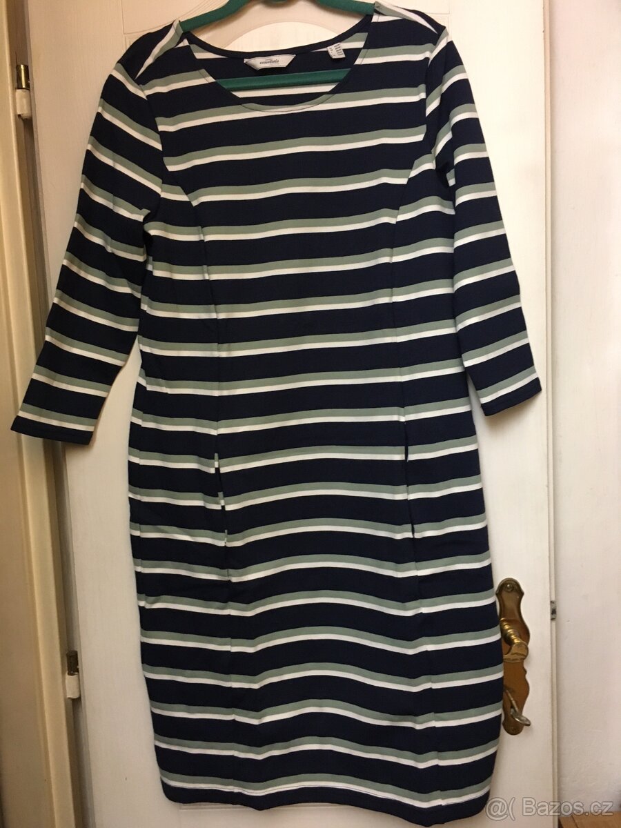 Šaty proužkované 3/4 rukáv velikost 36/38, Tchibo - 5