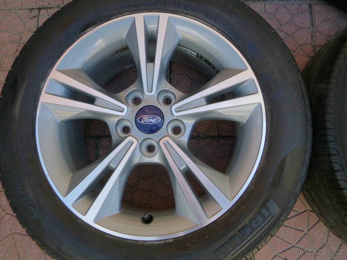 Letní sada alu disky originál Ford 5x108 7Jx16 ET50 TPMS - 5