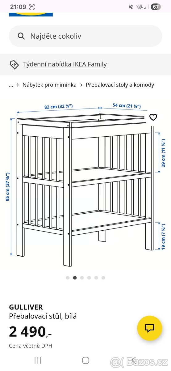 Gulliver přebalovací pult IKEA - 5