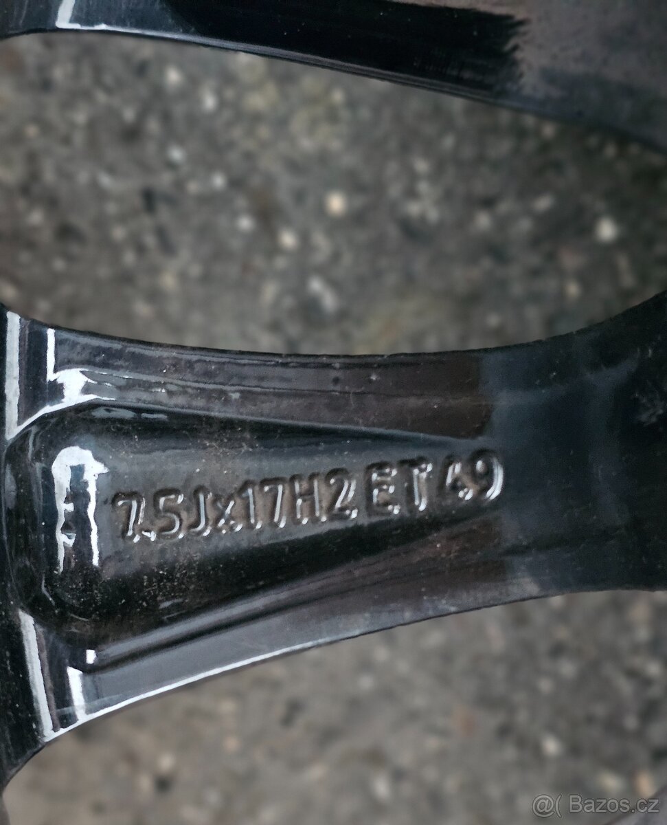 Alu kola 5x112 R17 zimní pneu DOT24 Škoda Superb - 5
