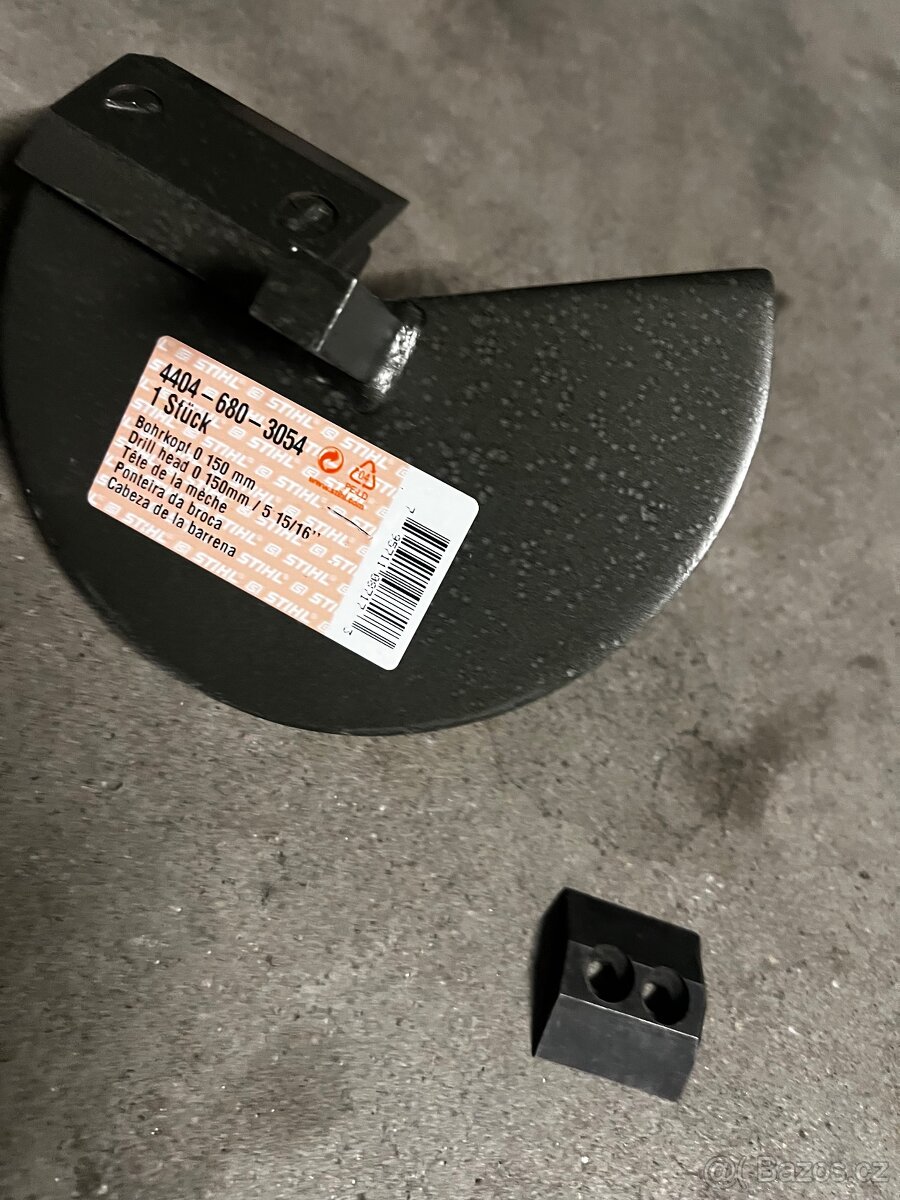 Stihl půdní vrták+ 90 150 200mm vrtáky+vrtací hlava 2x prodl - 5