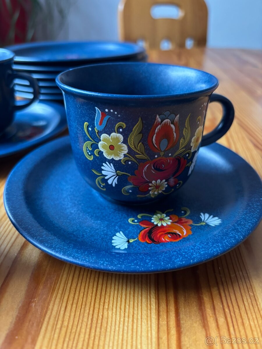 Retro sada modrá - 5