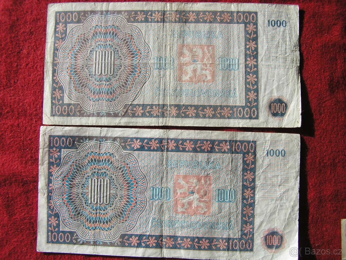 ČESKOSLOVENSKÉ POVOJNOVÉ BANKOVKY: 1945-1950 - 5