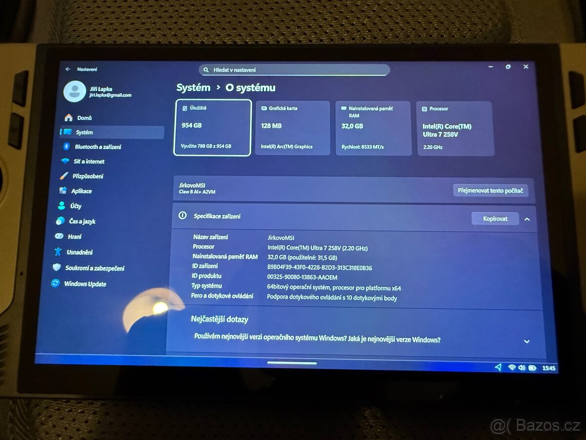 MSI Claw 8 AI+ A2VM-022CZ - 5