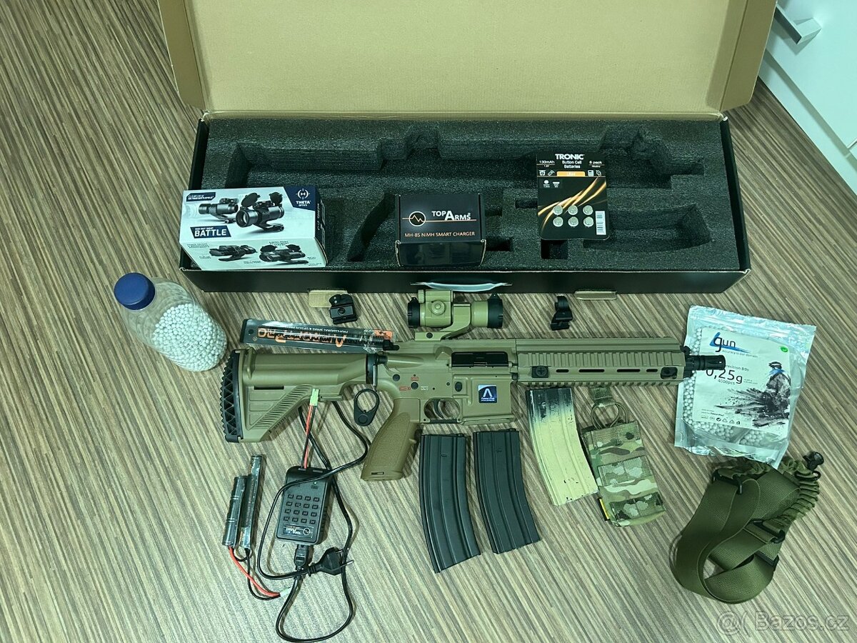 Airsoftová zbraň EC-102DE 9" - písková - 5