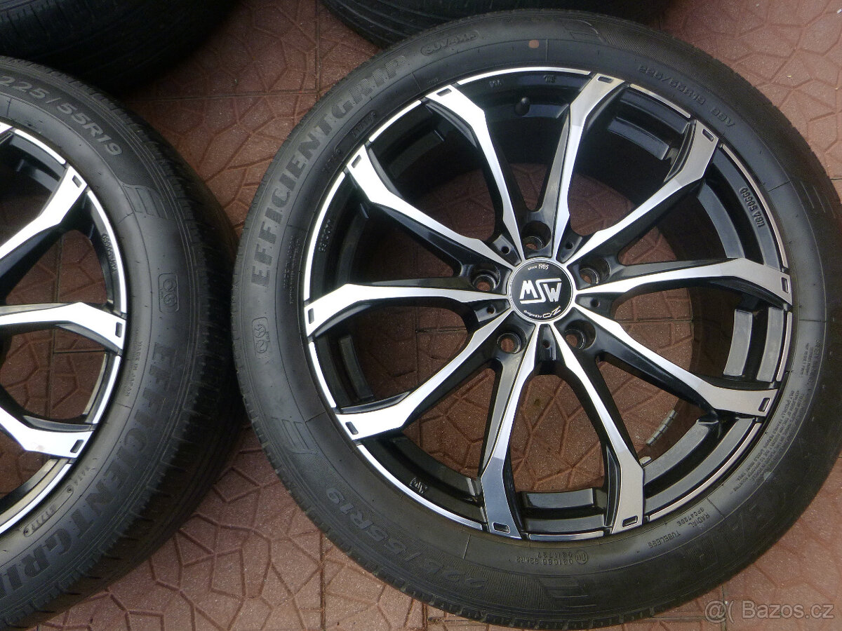 Letní alu sada disky originál MSW OZ 5x127 8Jx19 ET35 - 5
