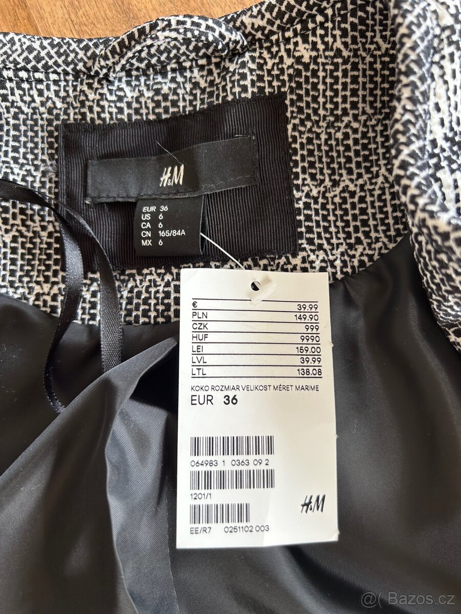 Nový dámský jarní kabátek HM vel. 36 - 5