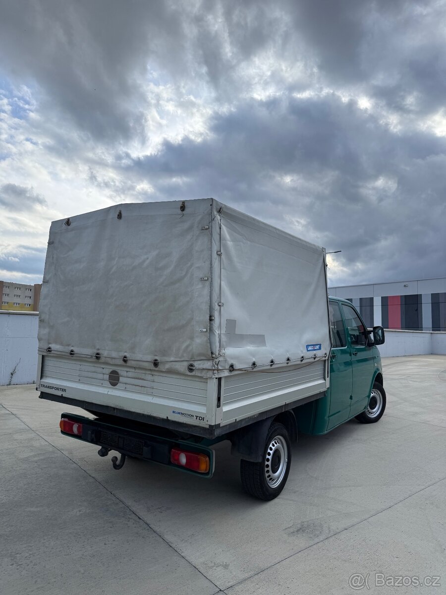 Vw T5 valník 2.0tdi 84kw DPH ROZVODY tažné zařízení - 5