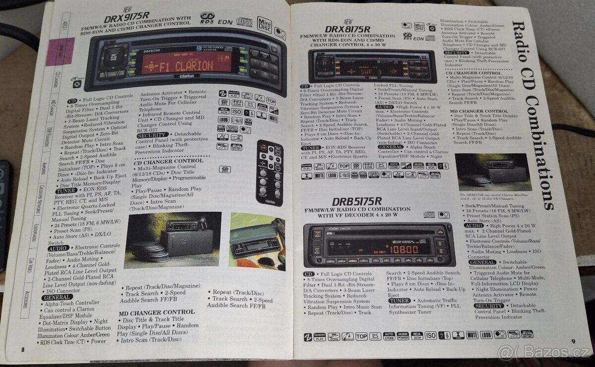 Autorádio Clarion DRX9175 + CD Changer CDC605 - 5