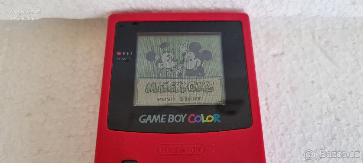 NINTENDO GameBoy COLOR +2 hry SUPER MARIO W. 3 , MIKIMAUS - 5
